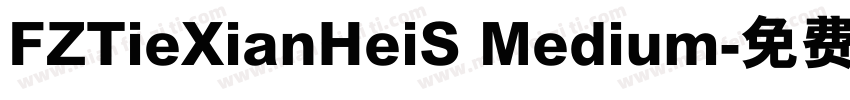 FZTieXianHeiS Medium字体转换